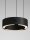 LED Hängeleuchte Weiß Schwarz Ø 20 cm dimmbar rund 2 flammig