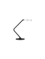 LED Tischlampe 57 cm Schwarz Wei&szlig; Touch Dimmer 2...