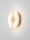 LED Wandlampe rund 20 cm breit in Gold Creme warmweiß Modern