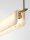 LED Hängelampe in Gold Creme 60 cm lang dimmbar warmweiß