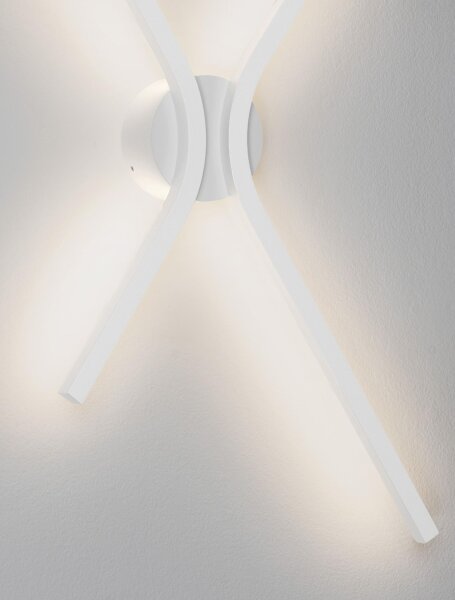LED Wandleuchte Minimalistisch Weiß 60 cm breit indirekt