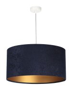 Suspension bleu or Tissu Lampe de table &agrave; manger