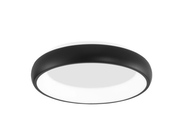 LED Deckenlampe rund Ø 41 cm Schwarz dimmbar warmweiß Modern