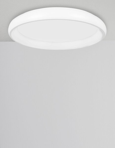 LED Deckenlampe Weiß Ø 61 cm dimmbar rund warmweiß COLBY