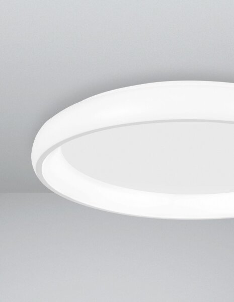 LED Deckenlampe Weiß Ø 61 cm dimmbar rund warmweiß COLBY