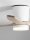 LED Deckenventilator Weiß Natur Holz Ø 132 cm CCT Modern