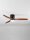 LED Deckenlampe mit Ventilator Schwarz Braun Holz Ø 132 cm