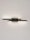 LED Wandlampe flach 54 cm breit Schwarz dimmbar 2 flammig
