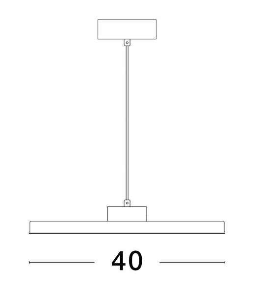 LED Pendelleuchte Ring Ø 40 cm Weiß dimmbar höhenverstellbar