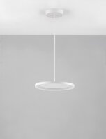 LED Pendelleuchte Ring Ø 40 cm Weiß dimmbar...