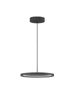 LED H&auml;ngelampe Schwarz &Oslash; 40 cm dimmbar Ring...