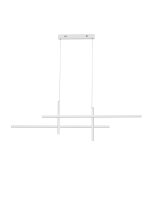 LED H&auml;ngelampe Wei&szlig; 120 cm lang dimmbar 4...