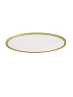 LED Deckenlampe flach &Oslash; 60 cm in Gold dimmbar...
