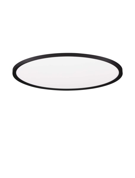 LED Deckenleuchte Schwarz Ø 60 cm dimmbar flach CCT 4661 lm