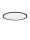 LED Deckenleuchte Schwarz Ø 60 cm dimmbar flach CCT 4661 lm