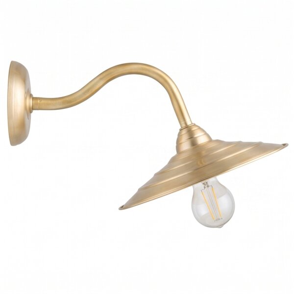 Applique en laiton E27 Ø26cm salon escalier