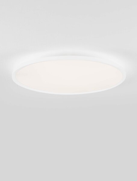 LED Deckenlampe Weiß Ø 60 cm dimmbar flach CCT DELANO