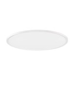 LED Deckenlampe Wei&szlig; &Oslash; 60 cm dimmbar flach...