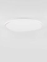 LED Deckenlampe Weiß Ø 60 cm dimmbar flach...