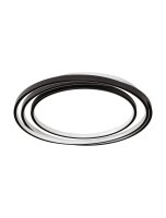 LED Deckenlampe Ring &Oslash; 54 cm Schwarz dimmbar 3...