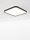 LED Deckenlampe flach 48 cm breit Schwarz Weiß warmweiß