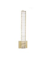 LED Wandlampe schmal 60 cm in Gold Kristall...