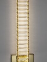 LED Wandlampe schmal 60 cm in Gold Kristall...