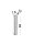 LED Wandleuchte in Chrom Kristall 60 cm hoch 1428 lm