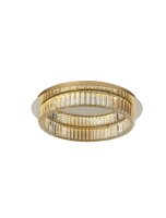 LED Deckenlampe rund &Oslash; 50 cm dimmbar Kristall in Gold