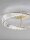 LED Deckenlampe Kristall Ø 60 cm dimmbar in Gold 3728 lm