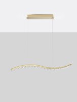 LED Pendelleuchte 1 m lang in Gold dimmbar...