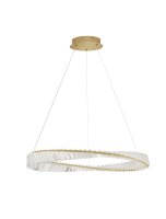LED H&auml;ngelampe &Oslash; 80 cm in Gold dimmbar...