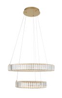 LED Pendelleuchte &Oslash; 60 cm in Gold dimmbar...