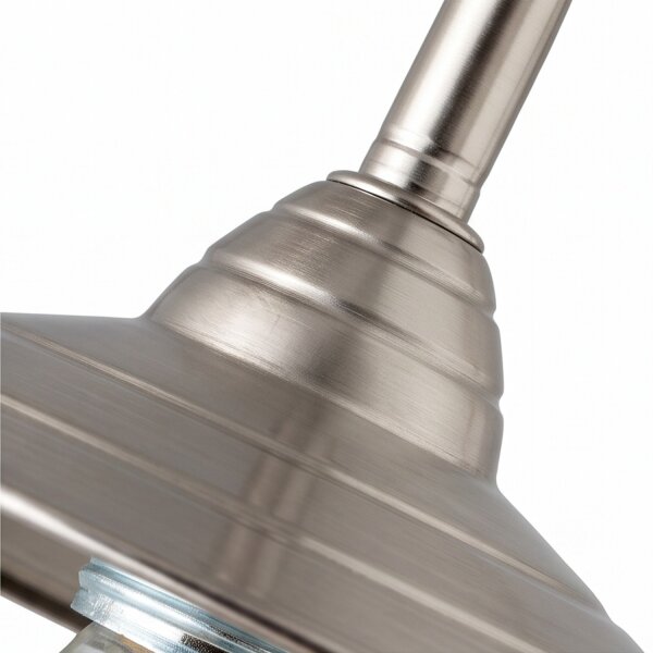 Applique avec abat-jour Ø26cm nickel laiton véritable