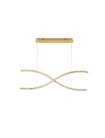 LED Hängelampe 120 cm lang in Gold dimmbar...
