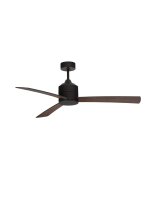 Deckenventilator Schwarz Braun &Oslash; 137 cm Holz...