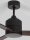 Deckenventilator Schwarz Braun Ø 137 cm Holz Fernbedienung