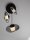 LED Hängelampe Schwarz Grau 35 cm breit dimmbar Rauchglas