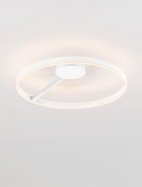 LED Deckenlampe rund Ø 80 cm Weiß dimmbar CCT ENNIS Up Down