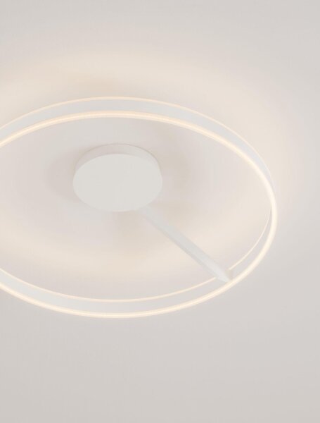 LED Deckenlampe rund Ø 80 cm Weiß dimmbar CCT ENNIS Up Down