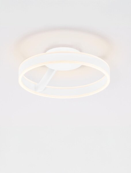 LED Deckenlampe Ø 40 cm Weiß dimmbar rund Farbwechsel Modern