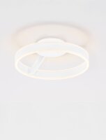 LED Deckenlampe Ø 40 cm Weiß dimmbar rund...