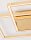 LED Deckenleuchte in Blattgold 46 cm breit flach 2 flammig