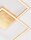 LED Deckenleuchte in Blattgold 46 cm breit flach 2 flammig
