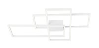 LED Deckenleuchte Wei&szlig; 90 x 67 cm dimmbar flach 3...