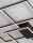 LED Deckenlampe 90 x 67 cm Schwarz dimmbar flach 3 flammig