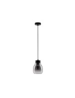 Pendelleuchte E27 15 cm breit Schwarz Grau...