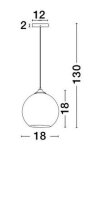 Pendelleuchte E27 Ø 18 cm in Schwarz Kupfer...