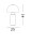 Nachttischlampe E27 41 cm Schwarz FARON Aluminium Modern