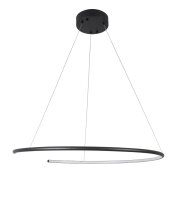 LED Pendelleuchte Ø 70 cm Schwarz...